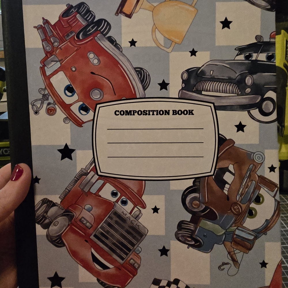 Cars Themed Composition Book